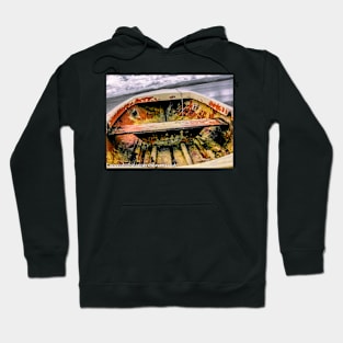 Boat rusting on Anglesey Hoodie